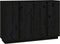 vidaXL - Dressoir - 120x35x80 - cm - massief - grenenhout - zwart
