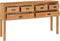 vidaXL - Dressoir - 125x30x75 - cm - massief - teakhout