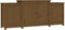 vidaXL - Dressoir - 164x37x68 - cm - massief - grenenhout - honingbruin