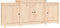 vidaXL - Dressoir - 164x37x68 - cm - massief - grenenhout