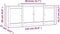 vidaXL - Dressoir - 164x37x68 - cm - massief - grenenhout