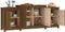 vidaXL - Dressoir - 164x37x68 - cm - massief - grenenhout - honingbruin