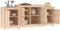 vidaXL - Dressoir - 164x37x68 - cm - massief - grenenhout