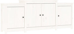vidaXL - Dressoir - 164x37x68 - cm - massief - grenenhout - wit