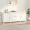 vidaXL - Dressoir - 164x37x68 - cm - massief - grenenhout - wit