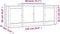 vidaXL - Dressoir - 164x37x68 - cm - massief - grenenhout - wit