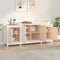 vidaXL - Dressoir - 164x37x68 - cm - massief - grenenhout - wit