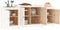 vidaXL - Dressoir - 164x37x68 - cm - massief - grenenhout - wit