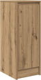 vidaXL - Dressoir - 29,5x34x76 - cm - bewerkt - hout - artisanaal - eikenkleur