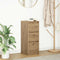 vidaXL - Dressoir - 29,5x34x76 - cm - bewerkt - hout - artisanaal - eikenkleur