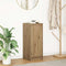 vidaXL - Dressoir - 29,5x34x76 - cm - bewerkt - hout - artisanaal - eikenkleur