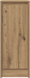 vidaXL - Dressoir - 29,5x34x76 - cm - bewerkt - hout - artisanaal - eikenkleur