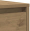 vidaXL - Dressoir - 29,5x34x76 - cm - bewerkt - hout - artisanaal - eikenkleur