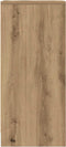 vidaXL - Dressoir - 29,5x34x76 - cm - bewerkt - hout - artisanaal - eikenkleur