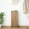 vidaXL - Dressoir - 29,5x34x76 - cm - bewerkt - hout - artisanaal - eikenkleur