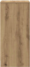 vidaXL - Dressoir - 29,5x34x76 - cm - bewerkt - hout - artisanaal - eikenkleur