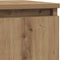vidaXL - Dressoir - 29,5x34x76 - cm - bewerkt - hout - artisanaal - eikenkleur