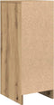vidaXL - Dressoir - 29,5x34x76 - cm - bewerkt - hout - artisanaal - eikenkleur