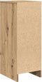 vidaXL - Dressoir - 29,5x34x76 - cm - bewerkt - hout - artisanaal - eikenkleur