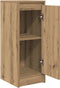 vidaXL - Dressoir - 29,5x34x76 - cm - bewerkt - hout - artisanaal - eikenkleur