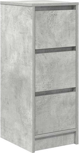 vidaXL - Dressoir - 29,5x34x76 - cm - bewerkt - hout - betongrijs