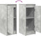 vidaXL - Dressoir - 29,5x34x76 - cm - bewerkt - hout - betongrijs