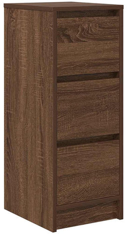 vidaXL - Dressoir - 29,5x34x76 - cm - bewerkt - hout - bruin - eikenkleurig