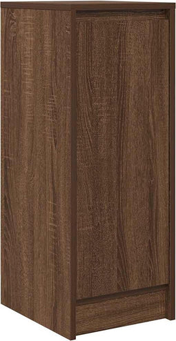 vidaXL - Dressoir - 29,5x34x76 - cm - bewerkt - hout - bruin - eikenkleurig