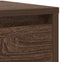 vidaXL - Dressoir - 29,5x34x76 - cm - bewerkt - hout - bruin - eikenkleurig