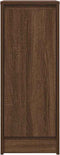 vidaXL - Dressoir - 29,5x34x76 - cm - bewerkt - hout - bruin - eikenkleurig