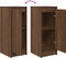 vidaXL - Dressoir - 29,5x34x76 - cm - bewerkt - hout - bruin - eikenkleurig