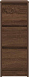 vidaXL - Dressoir - 29,5x34x76 - cm - bewerkt - hout - bruin - eikenkleurig