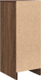 vidaXL - Dressoir - 29,5x34x76 - cm - bewerkt - hout - bruin - eikenkleurig