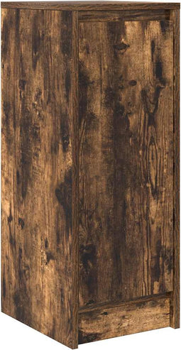 vidaXL - Dressoir - 29,5x34x76 - cm - bewerkt - hout - gerookt - eikenkleurig