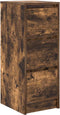 vidaXL - Dressoir - 29,5x34x76 - cm - bewerkt - hout - gerookt - eikenkleurig