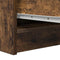 vidaXL - Dressoir - 29,5x34x76 - cm - bewerkt - hout - gerookt - eikenkleurig