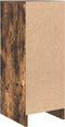 vidaXL - Dressoir - 29,5x34x76 - cm - bewerkt - hout - gerookt - eikenkleurig