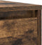 vidaXL - Dressoir - 29,5x34x76 - cm - bewerkt - hout - gerookt - eikenkleurig