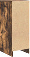 vidaXL - Dressoir - 29,5x34x76 - cm - bewerkt - hout - gerookt - eikenkleurig