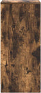 vidaXL - Dressoir - 29,5x34x76 - cm - bewerkt - hout - gerookt - eikenkleurig