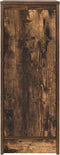 vidaXL - Dressoir - 29,5x34x76 - cm - bewerkt - hout - gerookt - eikenkleurig