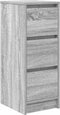 vidaXL - Dressoir - 29,5x34x76 - cm - bewerkt - hout - grijs - sonoma - eikenkleurig