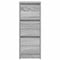 vidaXL - Dressoir - 29,5x34x76 - cm - bewerkt - hout - grijs - sonoma - eikenkleurig
