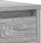 vidaXL - Dressoir - 29,5x34x76 - cm - bewerkt - hout - grijs - sonoma - eikenkleurig
