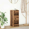vidaXL - Dressoir - 29,5x34x76 - cm - bewerkt - hout - oud - houtkleurig