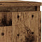 vidaXL - Dressoir - 29,5x34x76 - cm - bewerkt - hout - oud - houtkleurig