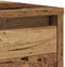 vidaXL - Dressoir - 29,5x34x76 - cm - bewerkt - hout - oud - houtkleurig