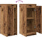 vidaXL - Dressoir - 29,5x34x76 - cm - bewerkt - hout - oud - houtkleurig