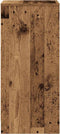 vidaXL - Dressoir - 29,5x34x76 - cm - bewerkt - hout - oud - houtkleurig