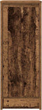 vidaXL - Dressoir - 29,5x34x76 - cm - bewerkt - hout - oud - houtkleurig
